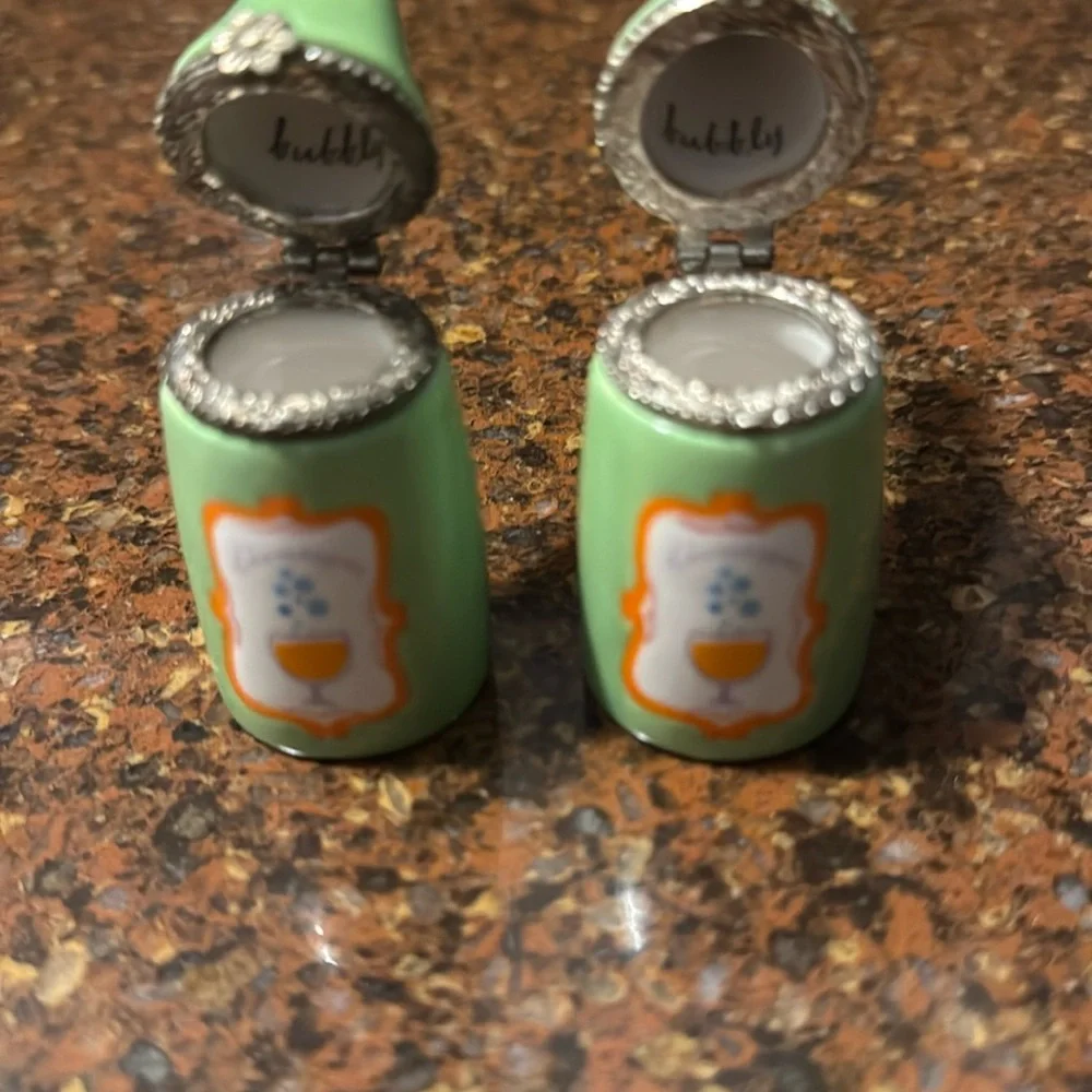 Hallmark Bubbly Champagne Trinket Boxes set of 2 - Picture 8 of 8